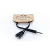 Cordial 14886 cable adaptador en Y de audio conector macho jack estéreo de 6,3 mm a 2x conectores hembra jack estéreo de 3,5 mm 0,3 m cable doble de PVC negro