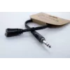 Cordial 14886 cable adaptador en Y de audio conector macho jack estéreo de 6,3 mm a 2x conectores hembra jack estéreo de 3,5 mm 0,3 m cable doble de PVC negro