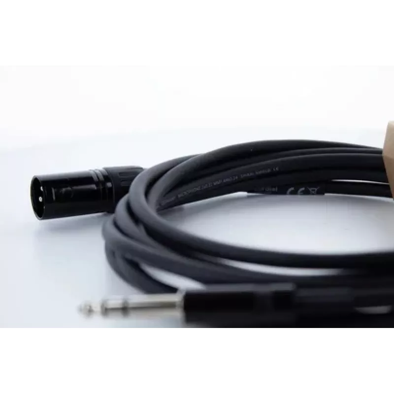 Cordial EM 1 MV cable de audio XLR a jack TRS de 6,3 mm 1 m negro 14810