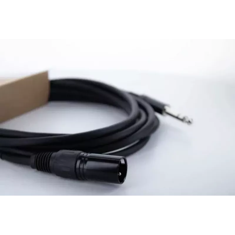 Cordial EM 3 MV cable de audio XLR a jack TRS de 6,3 mm, 3 m, negro 14812