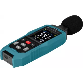 JOY-IT JT-SLM01 sonómetro con pantalla en color y registrador de datos, 30-130 dB, 31,5 Hz - 8 kHz