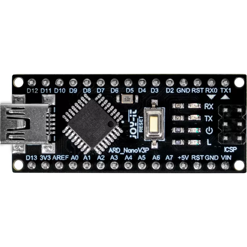 Joy-IT ARD Nano V3P placa Nano compatible con Arduino ATmega328P Mini-USB