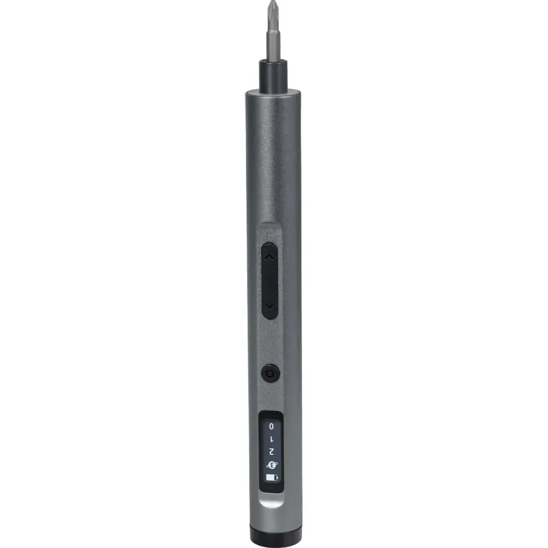 JOY-IT S2-SET-Drehmoment set de destornilladores de precisión con par de apriete a batería con luz de trabajo LED, 24 puntas de acero S2, caja de almacenamiento magnética