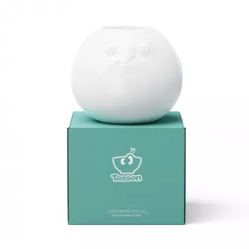 FIFTYEIGHT PRODUCTS jarrón Amüsiert redondo blanco porcelana 200mm