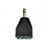 GÜDE 7960 adaptador de conector jack de 3,5mm 3 polos