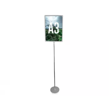 LMG PLSTA3-SI expositor de póster Exclusive A3 plata