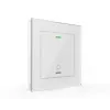 MDT BE-GTL1TW.B1 pulsador de cristal II Light, 1 canal, LED de estado RGBW, sensor de temperatura, blanco