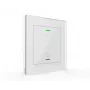 MDT BE-GTL1TW.B1 pulsador de cristal II Light, 1 canal, LED de estado RGBW, sensor de temperatura, blanco