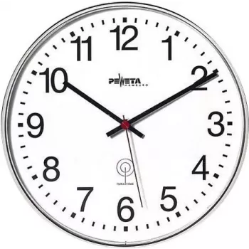 PEWETA reloj de pared radiofónico negro mate plástico 30 cm negro/blanco 51.130.313