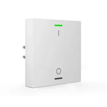 MDT BE-TAL55T1.B1 pulsador KNX con sensor de temperatura, 1 canal, LED de estado RGB-W, blanco puro brillante