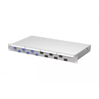 METZ CONNECT VIK módulo de fibra óptica 6xLC-Duplex OS2 monomodo, 12 fibras, pulido PC, gris claro 1504507406-F