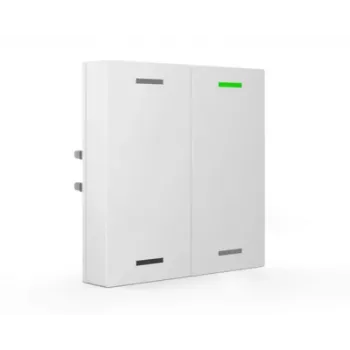 MDT BE-TAL63T2.01 KNX pulsador Light 63, 2 funciones, RGBW, sensor de temperatura, Studio White Glossy