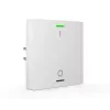 MDT BE-TAL6301.B1 KNX pulsador 1 función con LED de estado RGBW y sensor de temperatura, Studio White Glossy