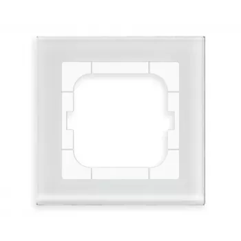 MDT marco de cristal 1 función blanco para módulos de 63mm BE-GTR163W.01