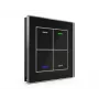 MDT pulsador de cristal II Light 4 funciones RGBW negro BE-GTL4TS.01S