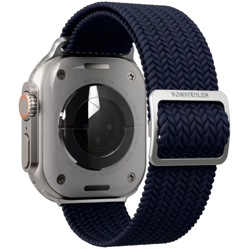 VONMÄHLEN Woven Loop para Apple Watch 44/45/49mm, navy