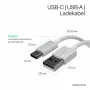 Flexline cable USB de carga y sincronización, USB-A a USB-C, 2.0, ABS, blanco, 0,5m (FL31-13040)