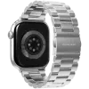 VONMÄHLEN Link correa 2 para Apple Watch 44/45/46/49mm, acero inoxidable, plata