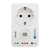 H-Tronic 1114800 Detector de corte de corriente, a batería, alarma 80 dB