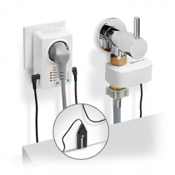 H-Tronic 1114725 Detector de agua con alimentación de red y sensor externo