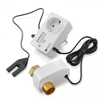 H-Tronic 1114725 Detector de agua con alimentación de red y sensor externo