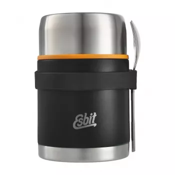 Esbit Classic termo con juego de cubiertos 0,75L Negro