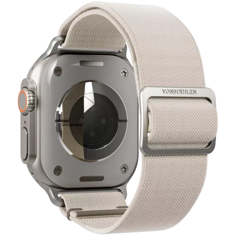VONMÄHLEN Classic Nylon Loop para Apple Watch 40/41/42 mm, crema
