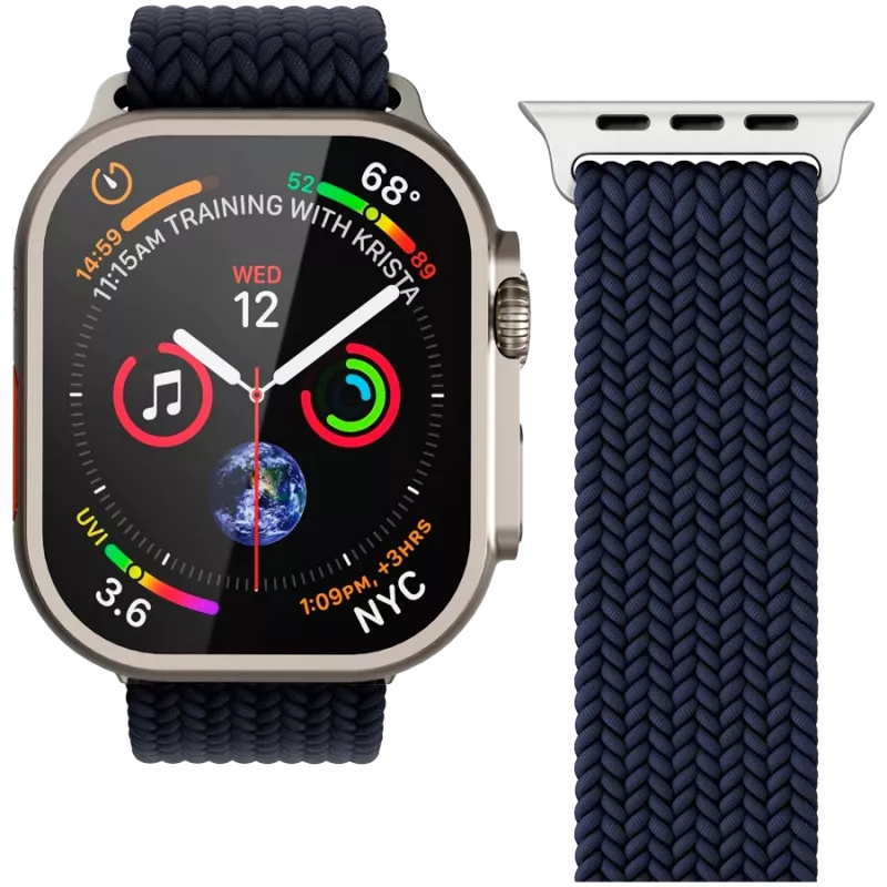 VONMÄHLEN Loop tejido para Apple Watch 40/41/42 mm, Navy