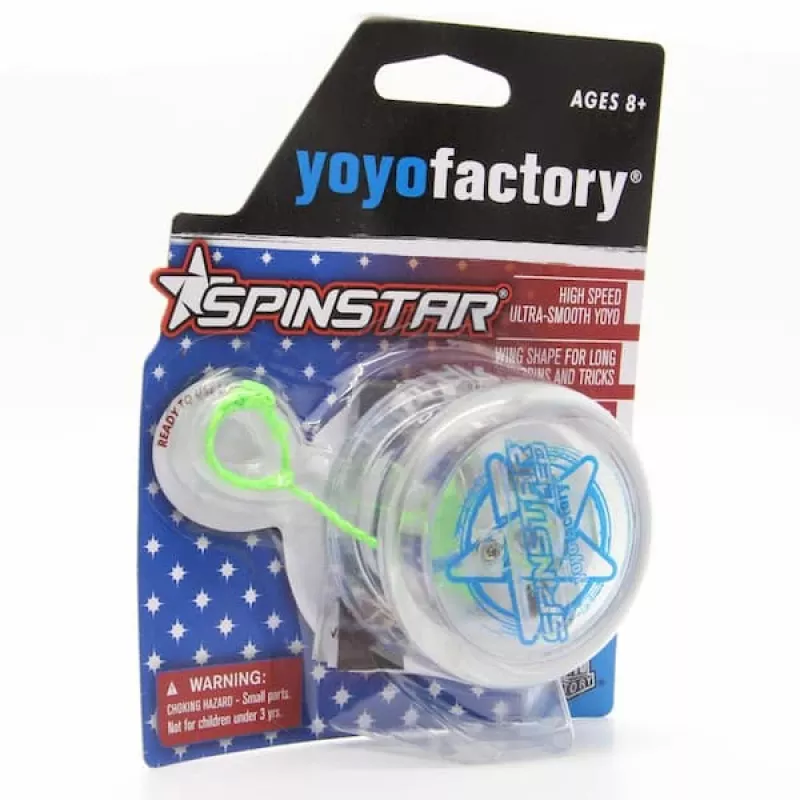 YoYoFactory Spinstar Yo-Yo luminoso en la oscuridad azul de principiante a avanzado