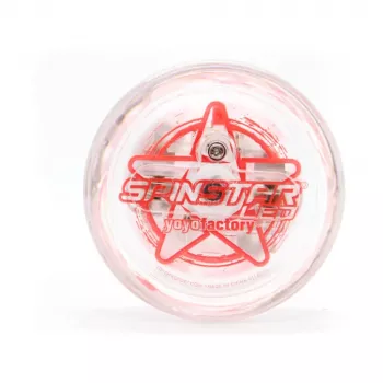 YoYoFactory Spinstar Yo-Yo luminoso en la oscuridad rojo para principiantes a avanzados