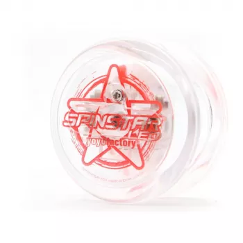 YoYoFactory Spinstar Yo-Yo luminoso en la oscuridad rojo para principiantes a avanzados