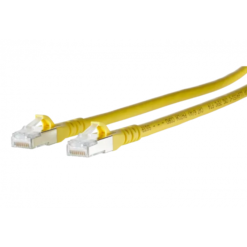 METZ CONNECT 1308450377-E Cable de parcheo Cat6a S/FTP, amarillo, 0,3 m