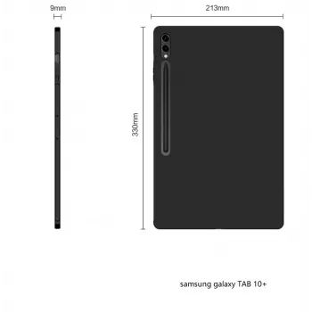 MRDISC Funda trasera para Samsung Galaxy Tab S10+ 5G 256 GB, negra TPU (MG-BCSGTABS105GSW)