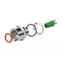 METZ CONNECT MMT361A115-0001 Conector hembra M12 5 polos codificación A conexión por tornillo ensamblable en campo, recto, IP67, acero