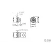 METZ CONNECT MMT361A115-0001 Conector hembra M12 5 polos codificación A conexión por tornillo ensamblable en campo, recto, IP67, acero
