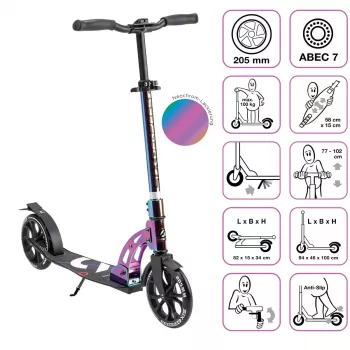 Six Degrees AU 610 patinete Neochrome 205 mm