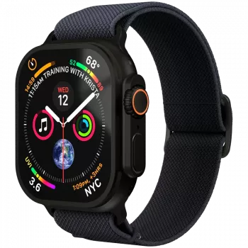 VONMÄHLEN Classic Nylon Loop para Apple Watch 40/41/42 mm, One Size, Navy Black