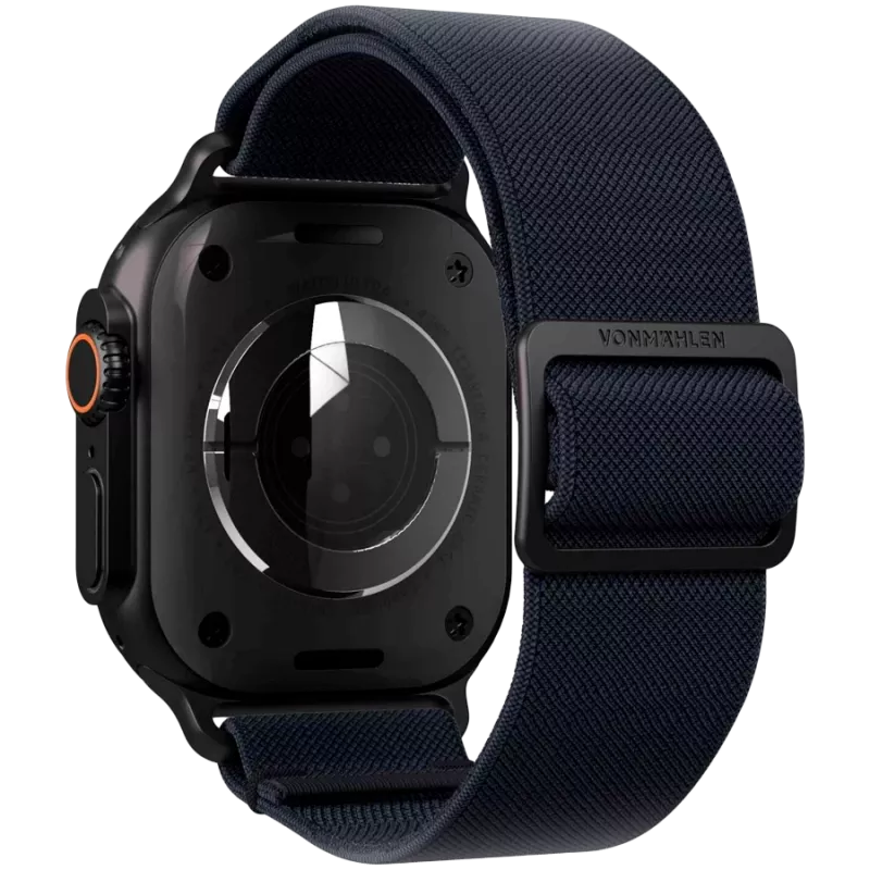 VONMÄHLEN Classic Nylon Loop para Apple Watch 40/41/42 mm, One Size, Navy Black