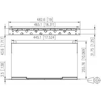 METZ CONNECT VIK 6xLC-D OM4 módulo de panel de conexiones de fibra óptica 1504507506-F