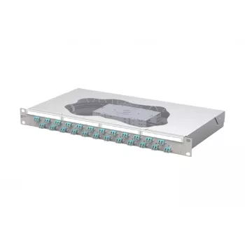 METZ CONNECT panel de conexiones de empalme 24xLC-Duplex OM3 1U 19 pulgadas 1504557724-E