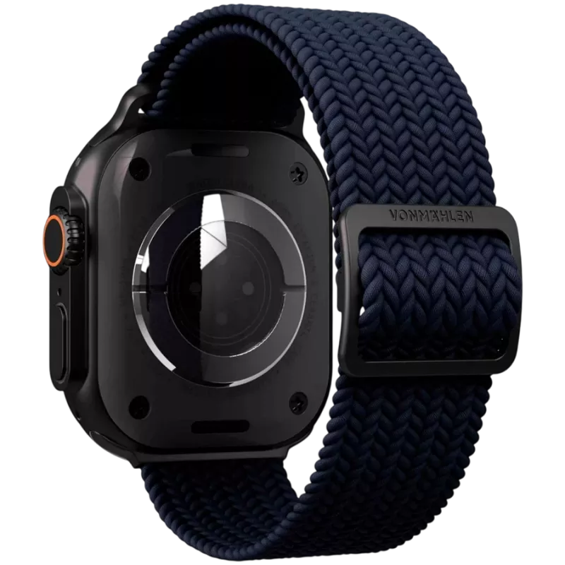 VONMÄHLEN Woven Loop para Apple Watch 44/45/46/49mm, azul marino negro