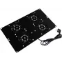 IT-BUDGET unidad de ventilación superior para armarios de suelo SRK - 4 ventiladores activos - 640 m³/h - termostato - interruptor - negro (90ITB19SRKXFAN4S)