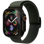 VONMÄHLEN Woven Loop para Apple Watch 44/45/46/49mm, verde oliva negro