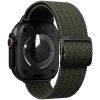VONMÄHLEN Woven Loop para Apple Watch 44/45/46/49mm, verde oliva negro