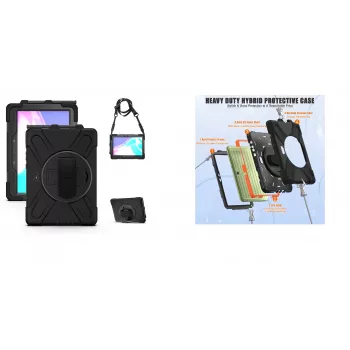 MRDISC Samsung Tab Active 4 Pro carcasa robusta con correa para el hombro (MG-BCSActive 4)