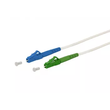 METZ CONNECT 151P7JOJA20E cable de parcheo de fibra óptica LC-S/LC-S APC OS2 monomodo, 2 m, blanco, LSZH