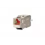 METZ CONNECT C6Amodul K 180° 25G keystone jack, apantallado, Cat.6A, 25 Gigabit Ethernet, IDC sin herramientas, zamak, certificado GHMT 130B21-25-E