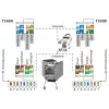 METZ CONNECT C6Amodul K 180° 25G keystone jack, apantallado, Cat.6A, 25 Gigabit Ethernet, IDC sin herramientas, zamak, certificado GHMT 130B21-25-E
