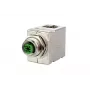 METZ MWN911A115 Conector macho/hembra M12 codificado A de 4 polos para sensor/actuador, montaje en panel, conector macho a conector hembra, IP67
