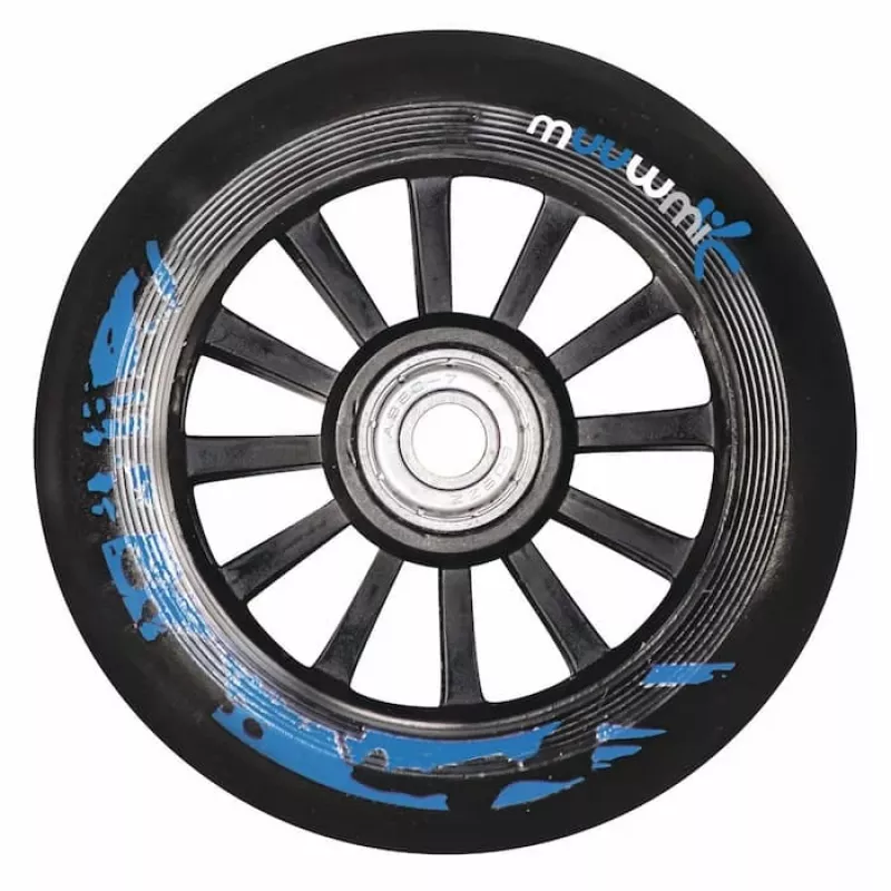 MUUWMI AU 408 Patinete stunt, ruedas de 100 mm, negro/azul